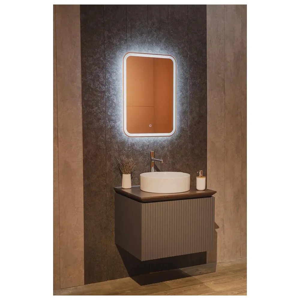 Зеркало Silver Mirrors Malta-Lite 500х700 (открытая подсветка, сенсорный выкл.)