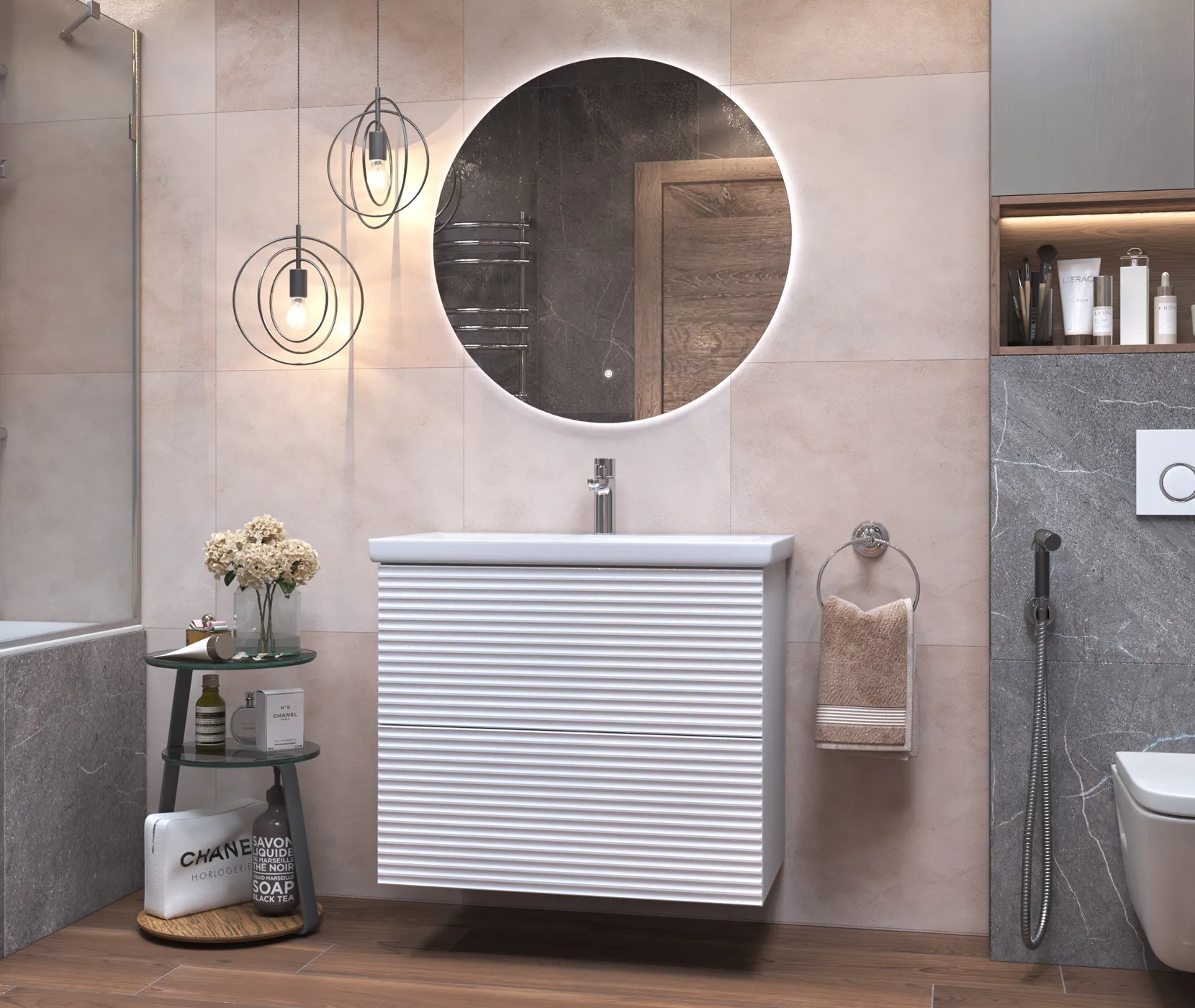 Тумба с раковиной напольная VIGO Otti tn.OTT.COM.70.2Y, 70 см