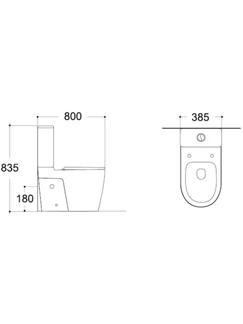 Унитаз-компакт напольный с бачком Aquatek для людей с ограниченными возможностями (AQ2213-00)