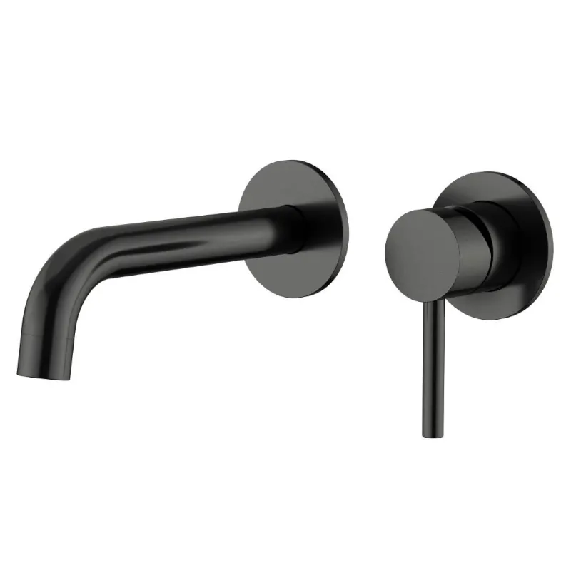 Смеситель для раковины встраиваемый Knotlor SS-25/GM, оружейная сталь