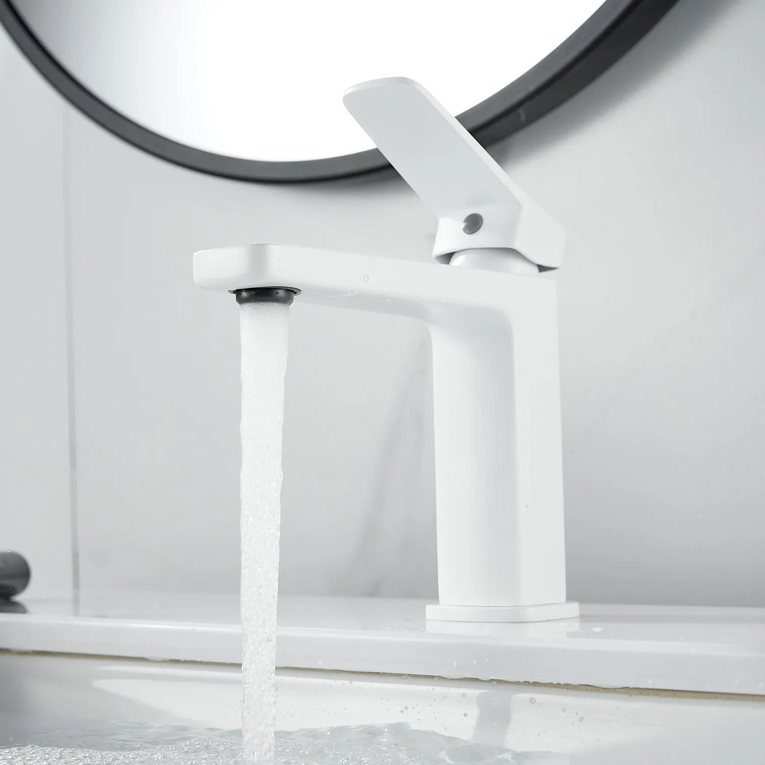 Смеситель для раковины Raffine F0199C, белый