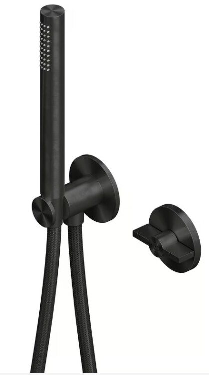 Смеситель для ванны и душа Quadro design Valvola01, золото черное (19 58 ON)