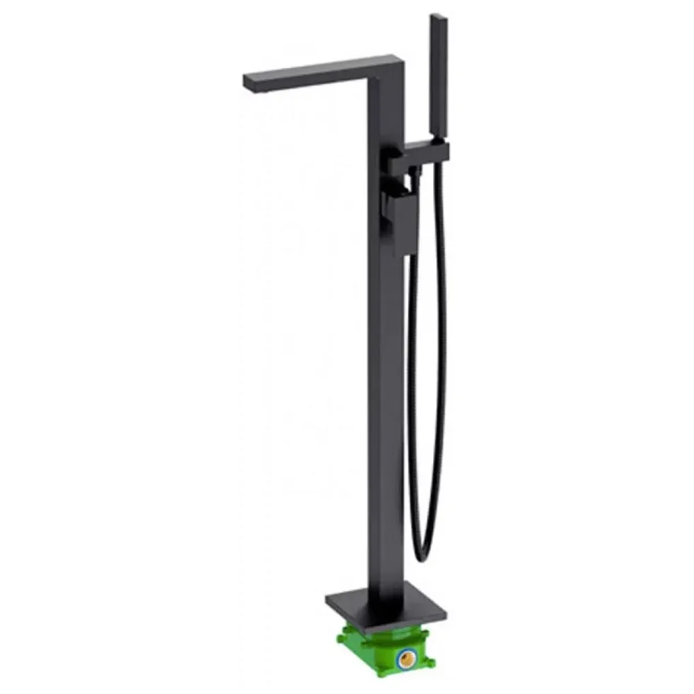 Смеситель напольный для ванны Groсenberg GB800BL, черный