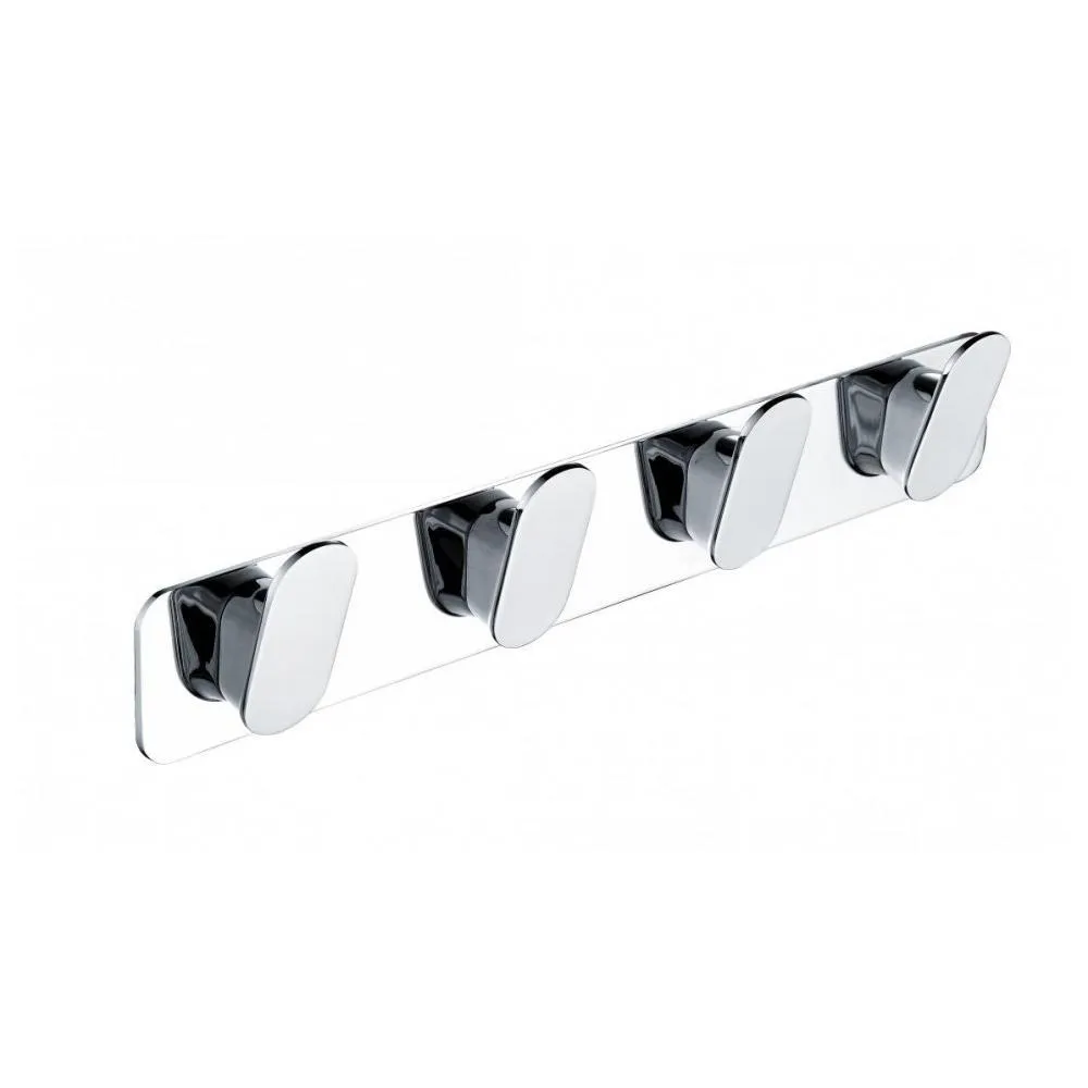 Планка с 4 крючками Grocenberg AC0054CR, хром