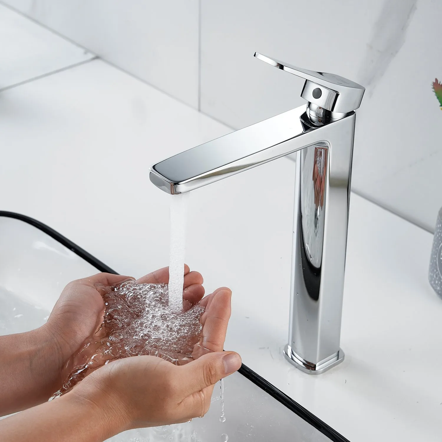 Смеситель для раковины высокий  Raffine F1199, хром