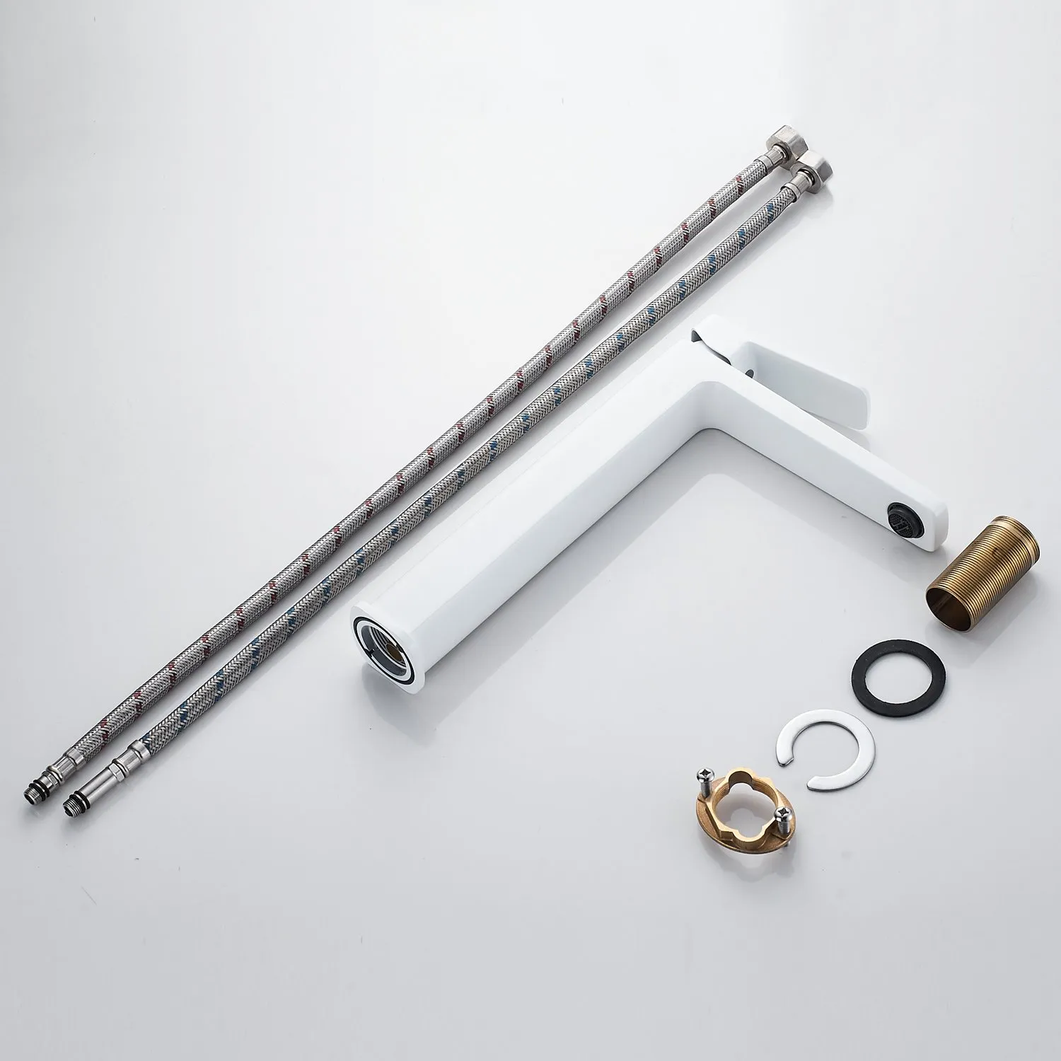 Смеситель для раковины Shevanik S9911C, белый