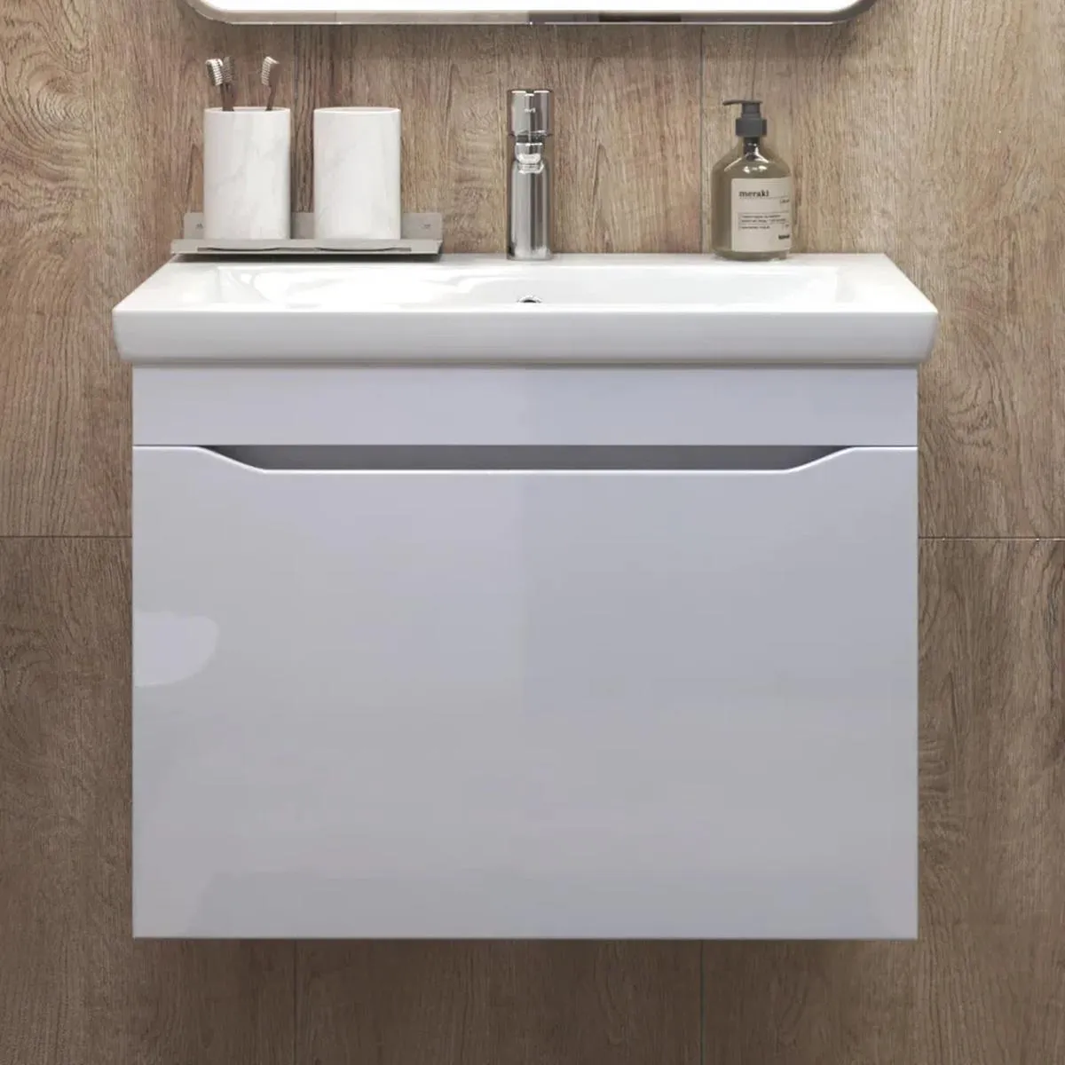 Тумба с раковиной подвесная VIGO Grani 165, 70 см