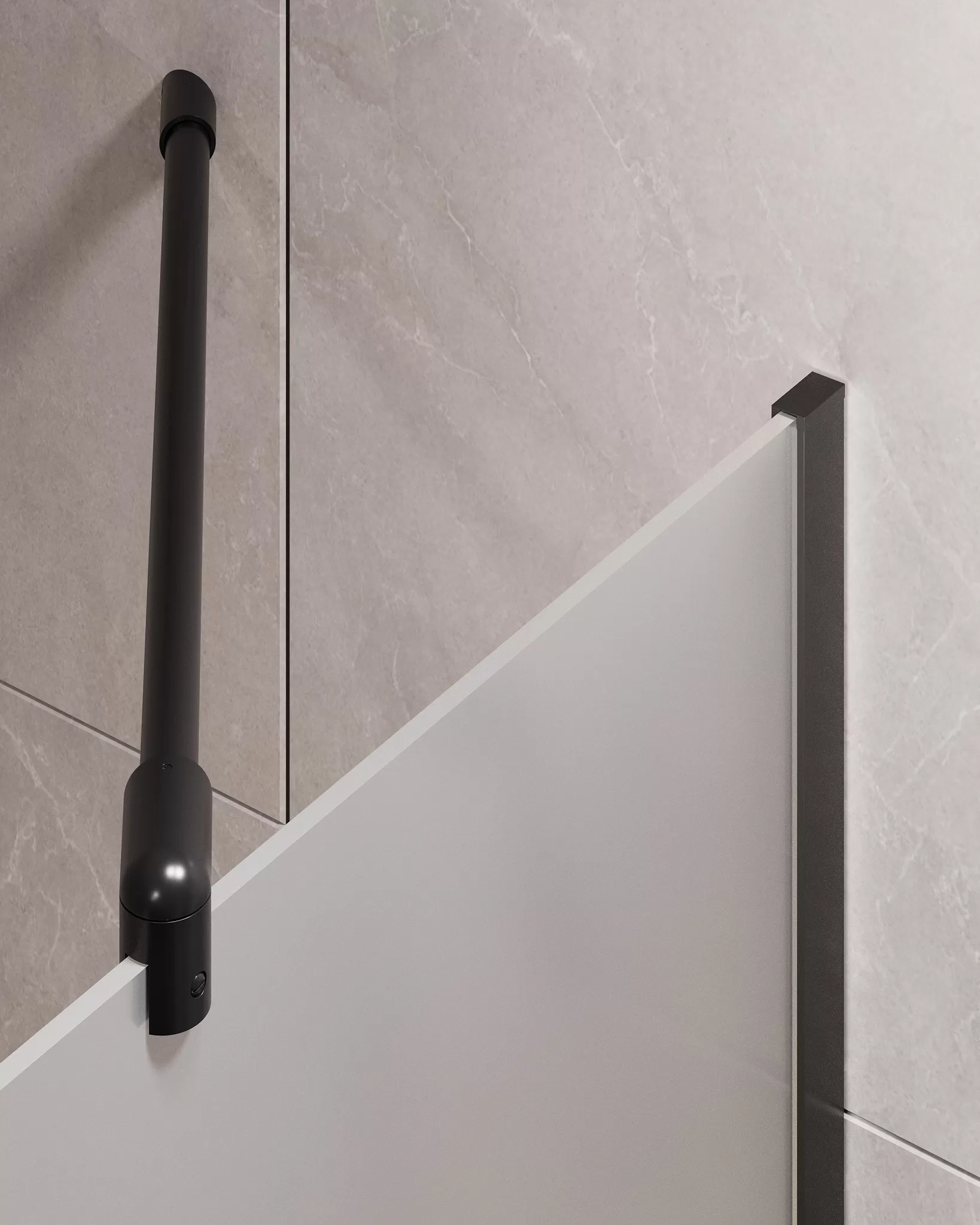 Шторка для ванны Timo TC-60/03F-8 в узком профиле 1400*600, стекло матовое 8 мм (T15)