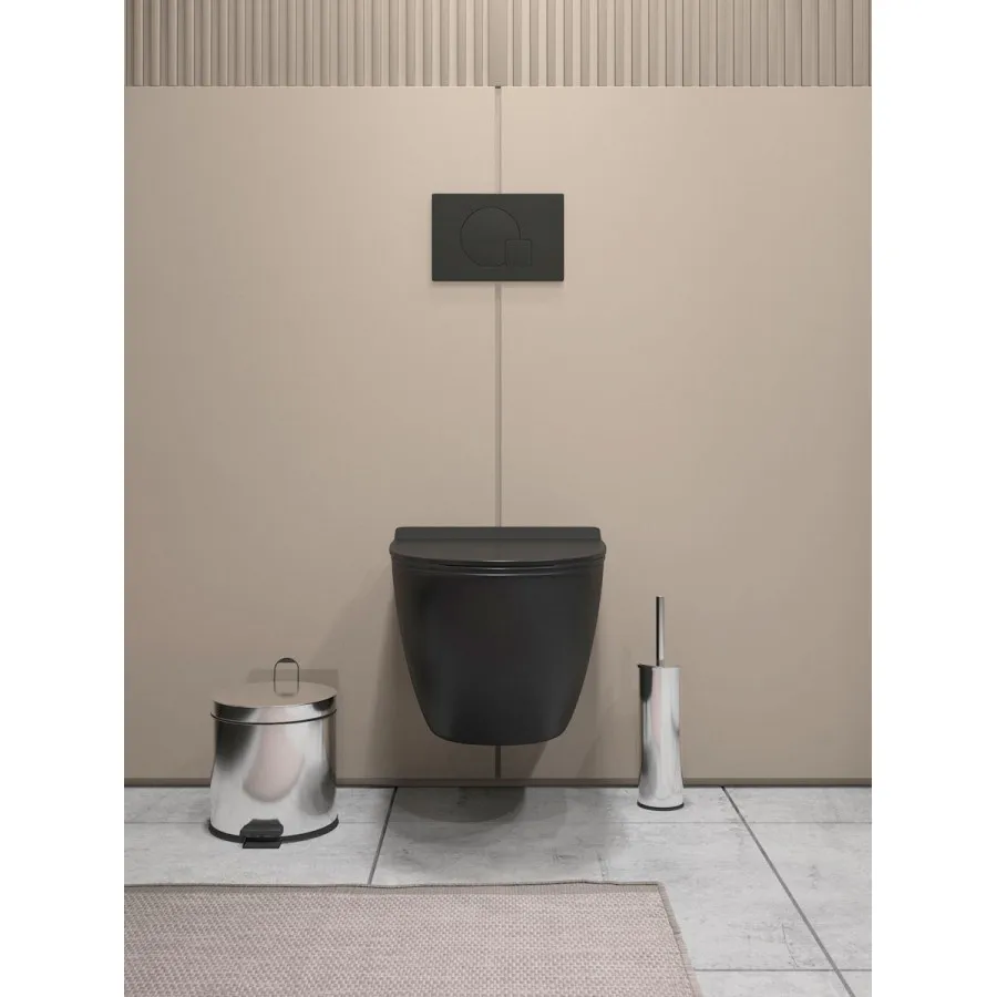 Унитаз подвесной Maretti Elena безободковый с микролифтом, EA10PBM93-560, черный