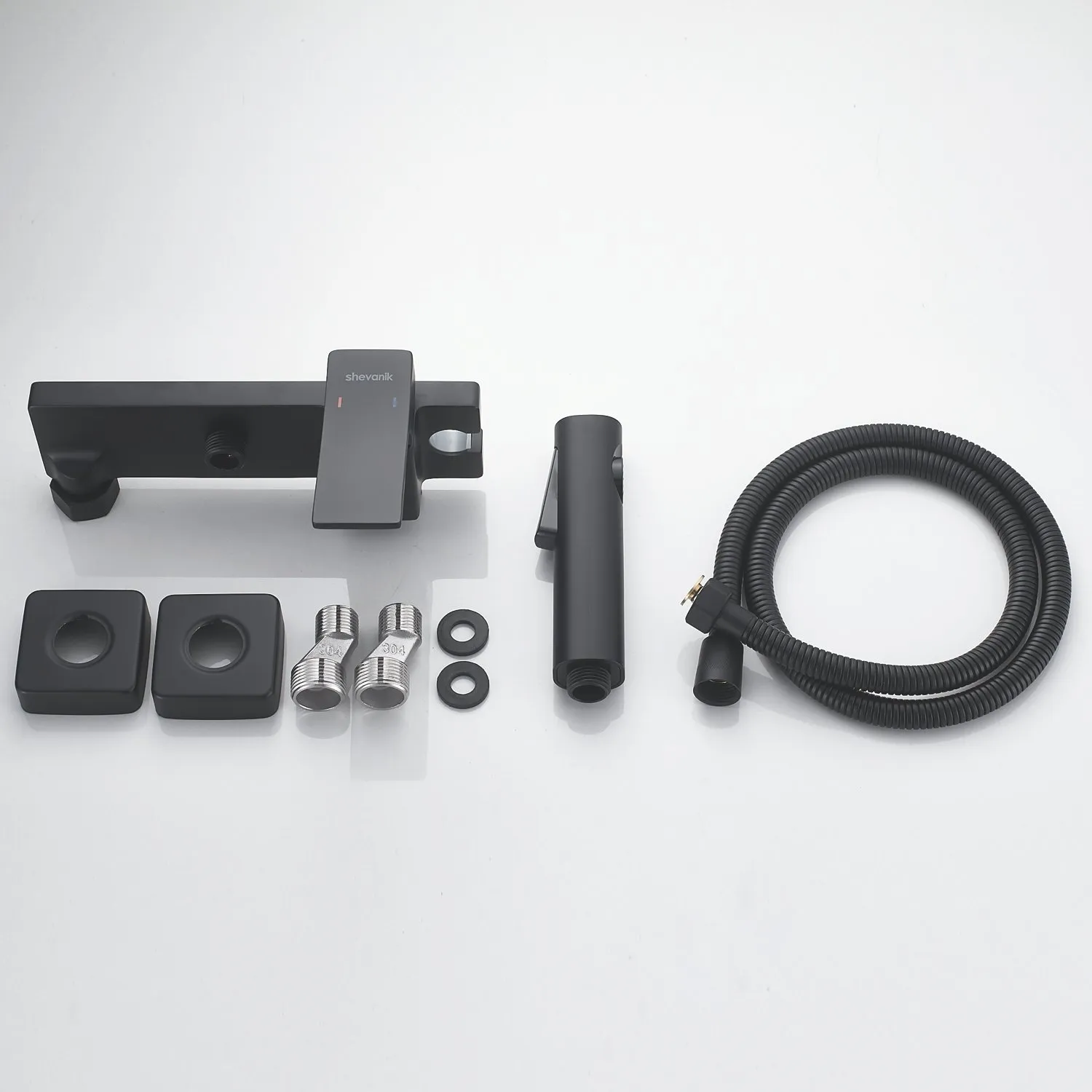 Гигиенический душ со смесителем Shevanik S6105H-1, черный