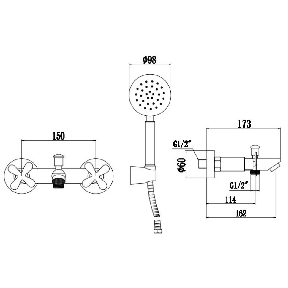 Смеситель для ванны Fmark FS8504