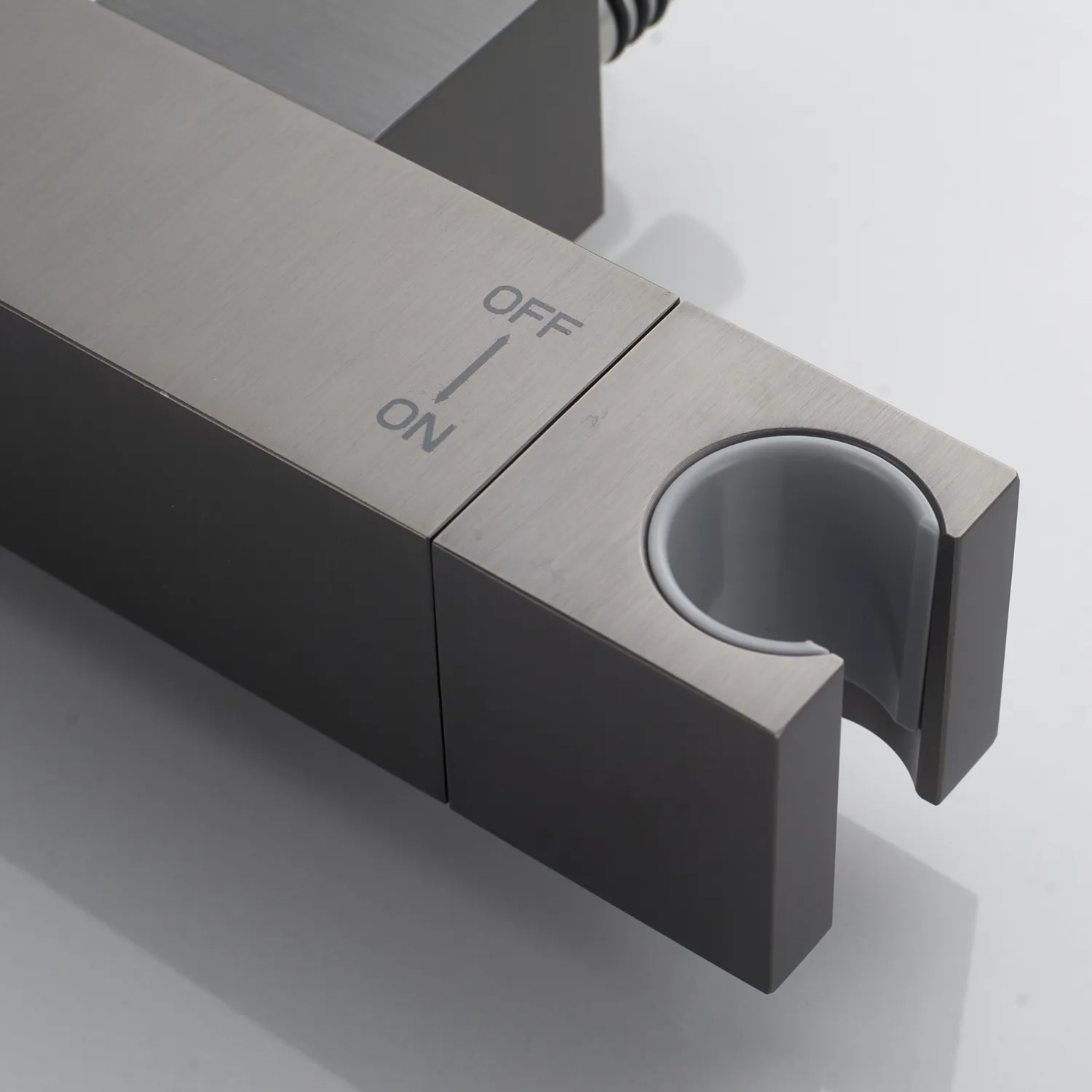 Гигиенический душ с термостатом Rose R965T, оружейная сталь