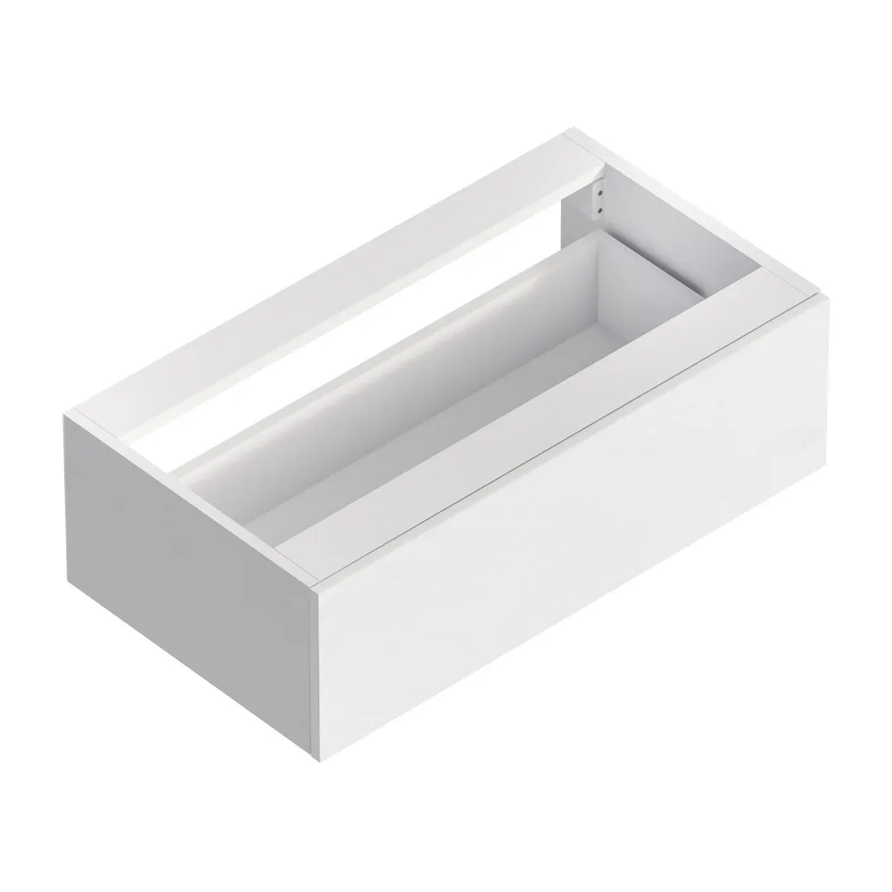 База с одним ящиком Cezares Cadro 800х460х250, Bianco Ghiaccio (CADRO-80-1C-SO-BG-BLUM)