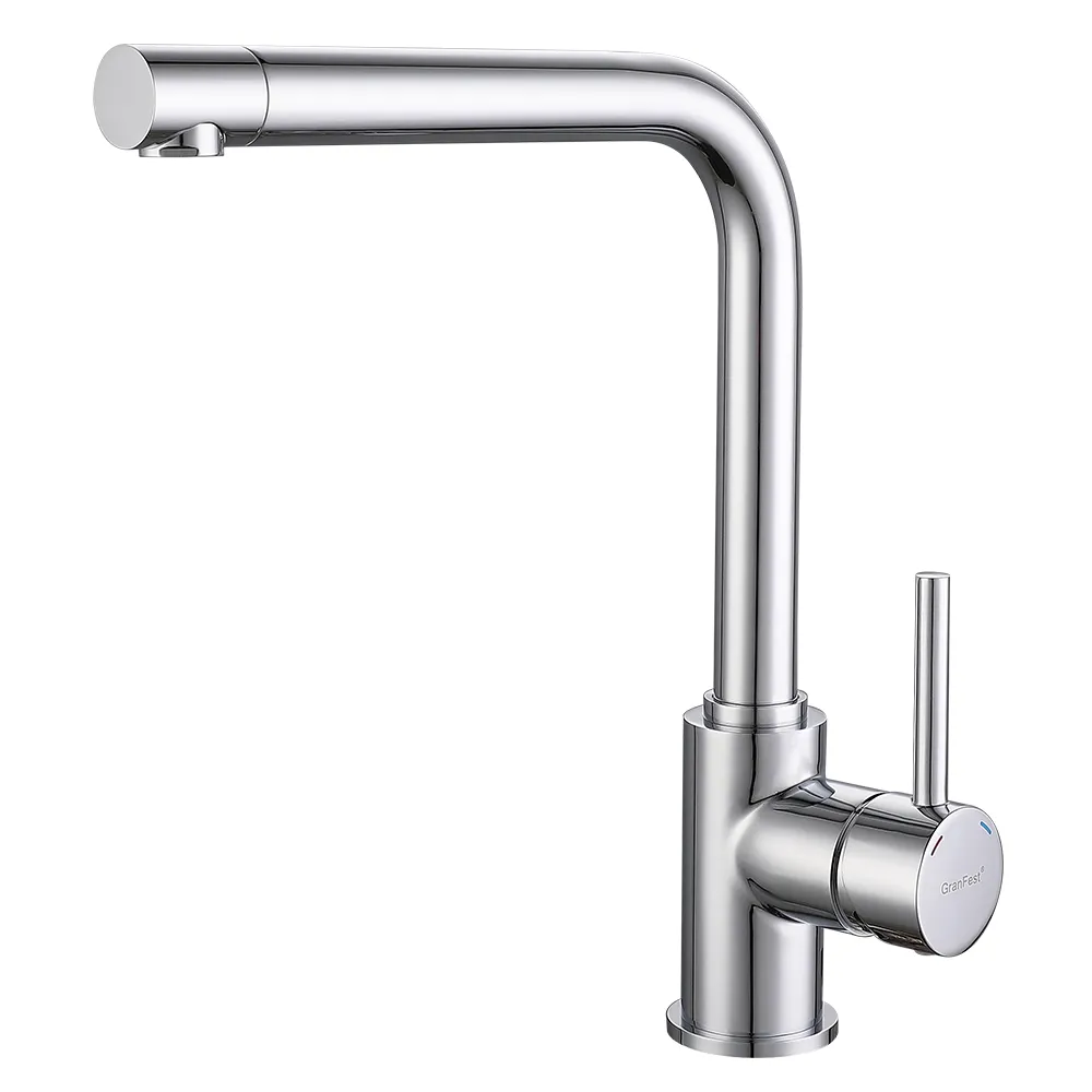 Смеситель для кухни GranFest 3651, хром