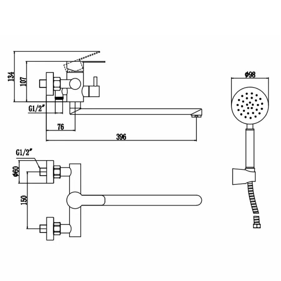 Смеситель для ванны Fmark FS8225C