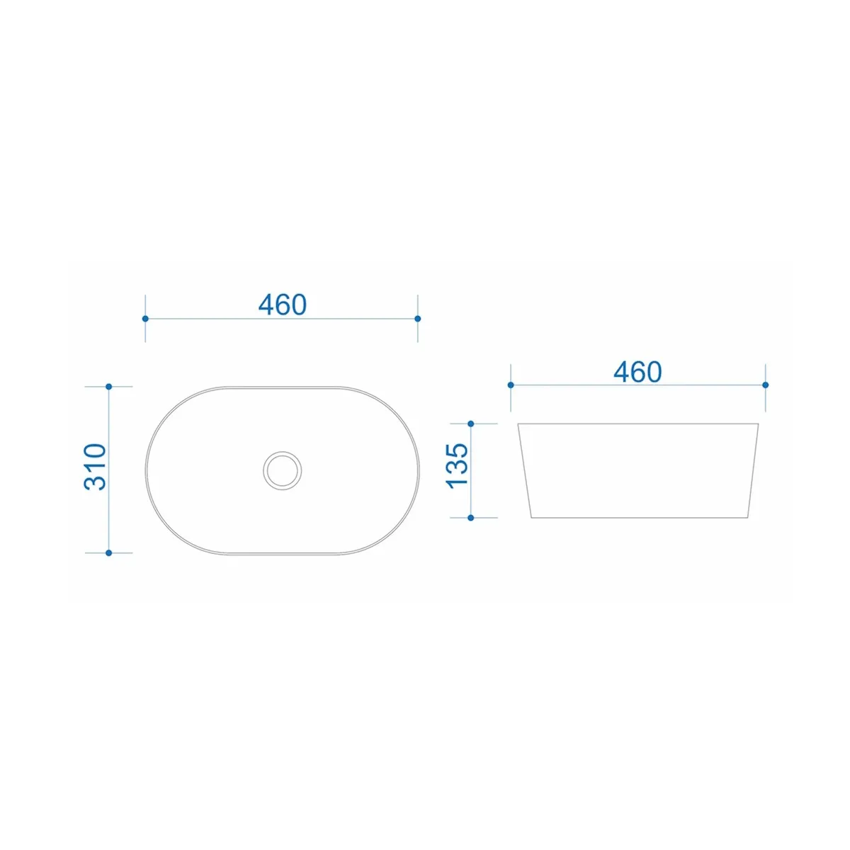 Раковина чаша Maretti VA13NS71-844, белая