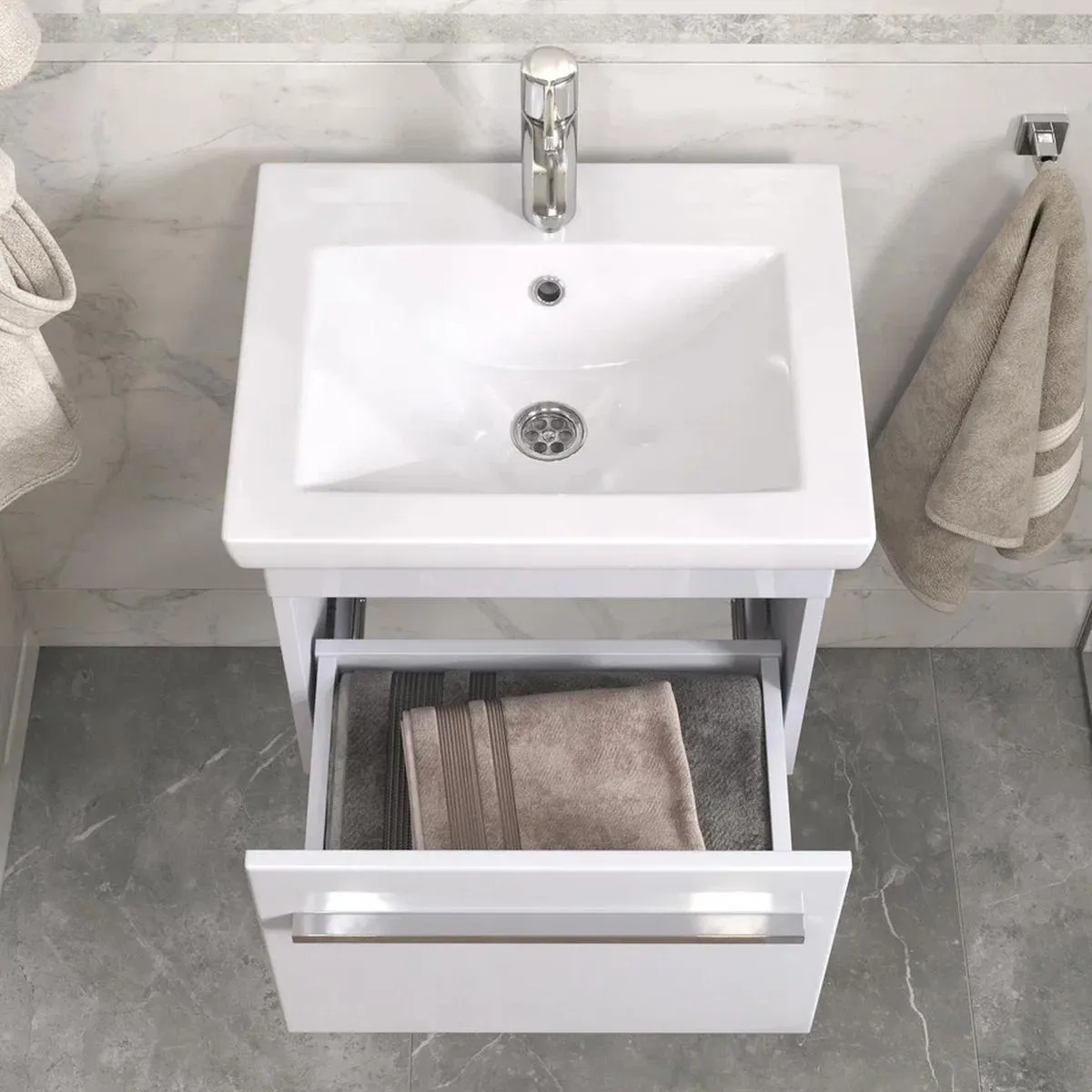 Тумба с раковиной подвесная VIGO Land 018, 50 см