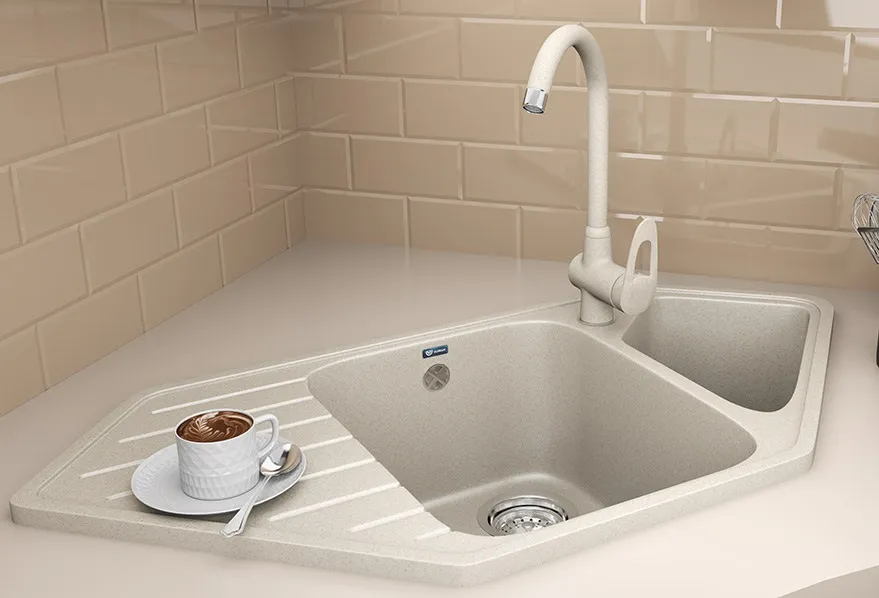 Кухонная мойка Ulgran U-409-328, бежевый