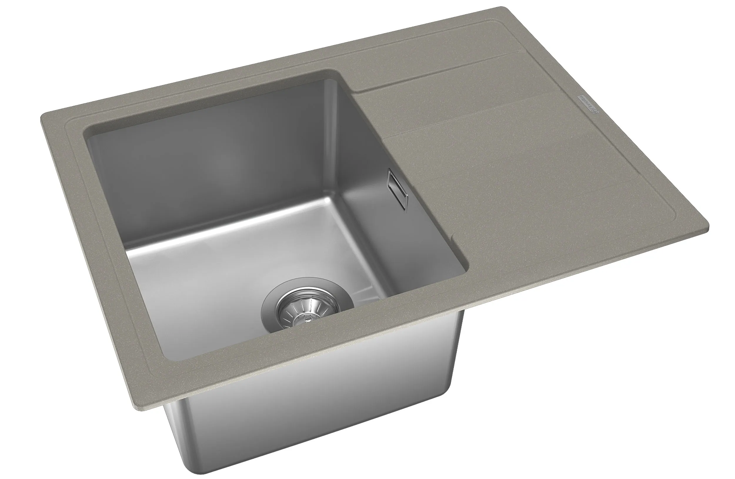 Кухонная мойка Florentina КОМБИ 21.390.B0650.305, грей
