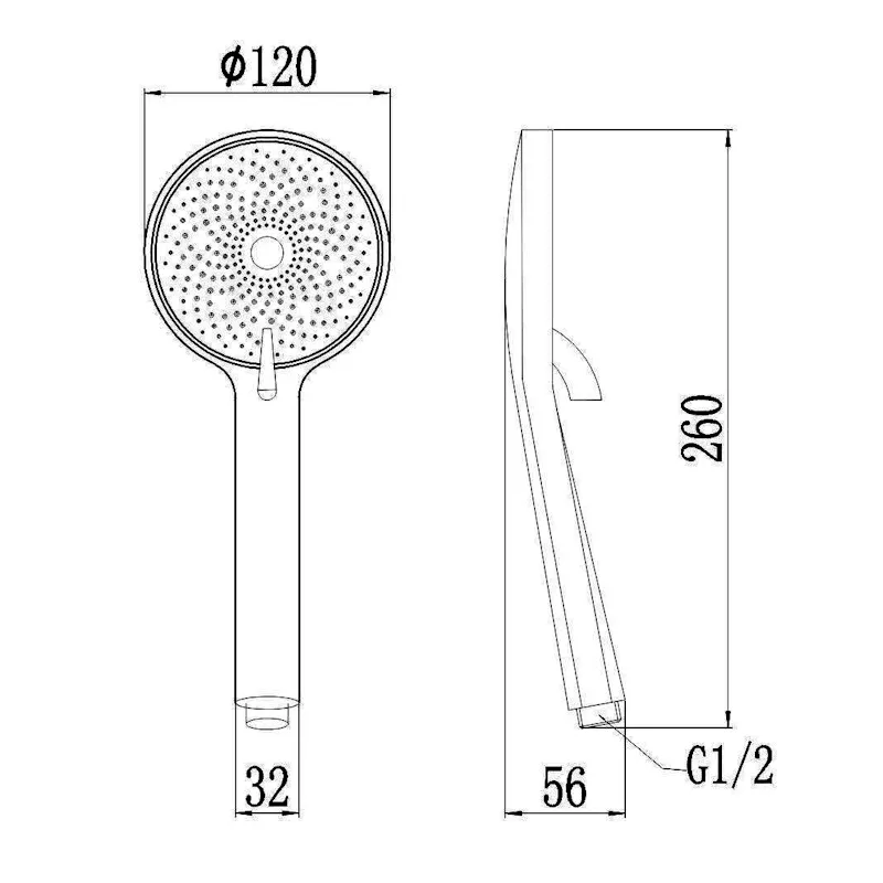 Лейка для ручного душа 1/2″ (3 режим) Savol S-YSP08L