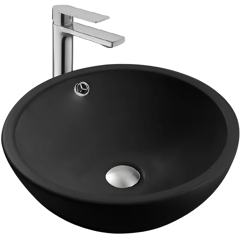 AQ5354-MB раковина 440*440*175 для установки на столешницу, матовый черный