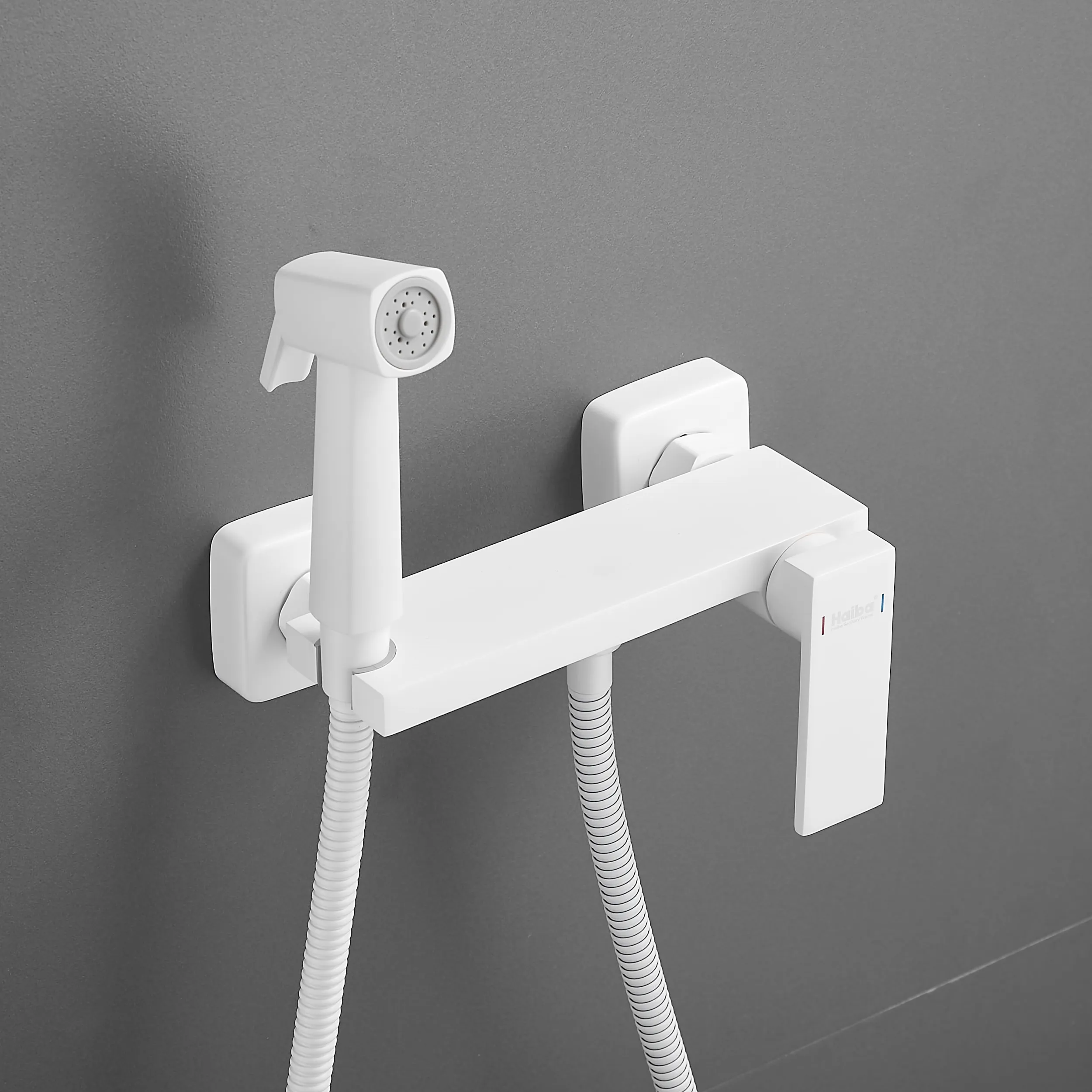 Гигиенический душ со смесителем Haiba HB5517-8, белый