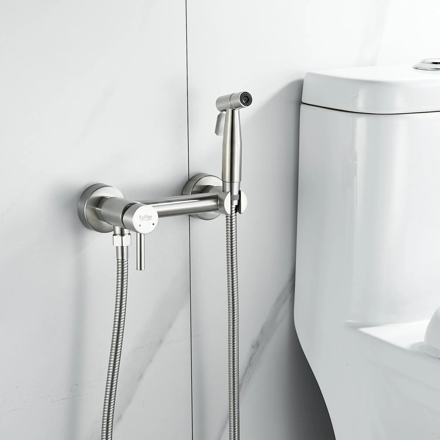 Гигиенический душ со смесителем Raffine F207L, сатин