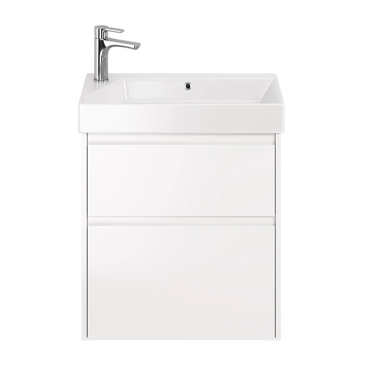Тумба под раковину подвесная Dreja Slim 65 см, белый