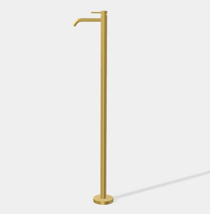 Смеситель для раковины Fima Carlo Frattini Spillo Up, золото брашированное (F3031/PNOS)