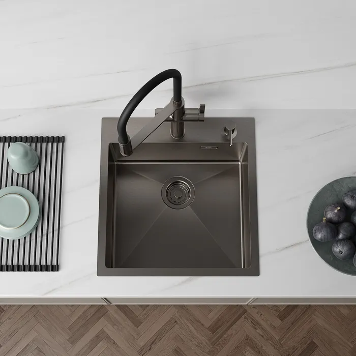 Мойка IDDIS Haze нерж. сталь, графит, 490*510 (HAZ49GMi77)