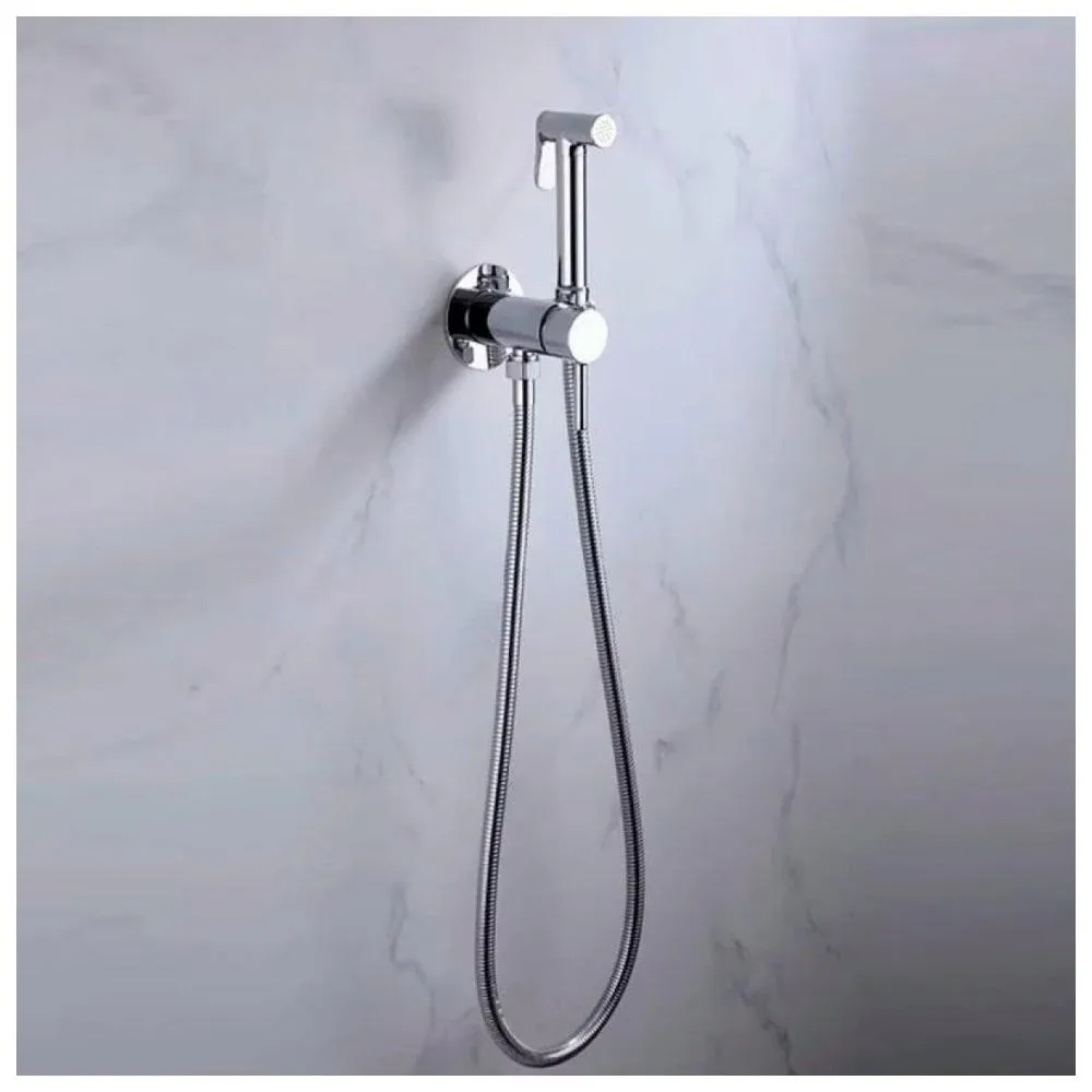 Гигиенический душ со смесителем встраиваемый Grocenberg GB001CR, хром