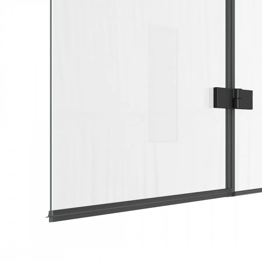 Шторка на ванну 100х140 см Maretti Valentina VA41R100140097-560, профиль черный