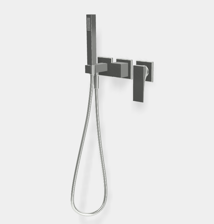 Смеситель для душа Fima Carlo Frattini Zeta, на 2 потребителя, хром (F3989WX8CR)