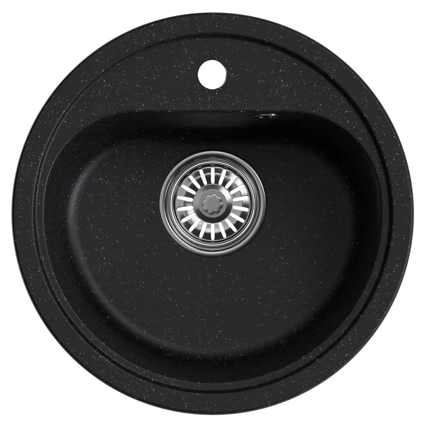 Мойкa MIXLINE круглая черная 440мм (551809)