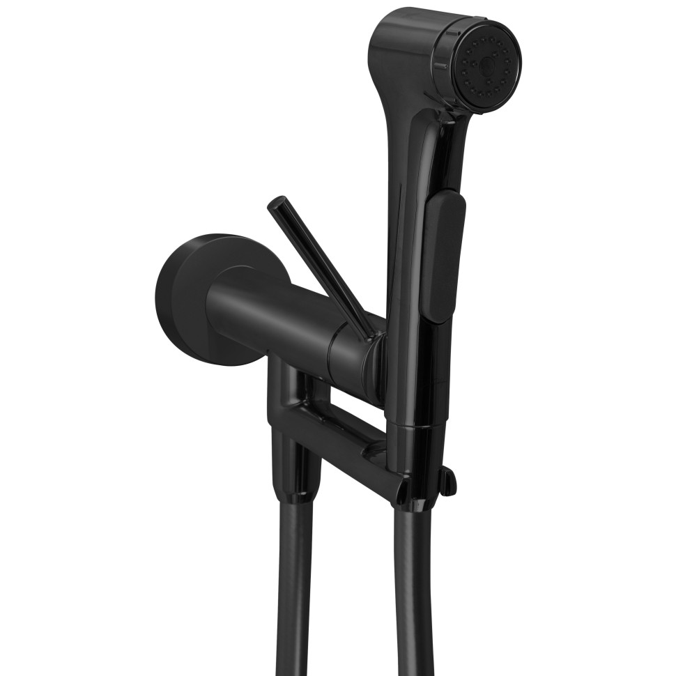 E28317-BL JACOB DELAFON ELATE 2.0 Комплект для гигиенического душа встроенный (смеситель + гигиеническая лейка + шланг), матовый черный