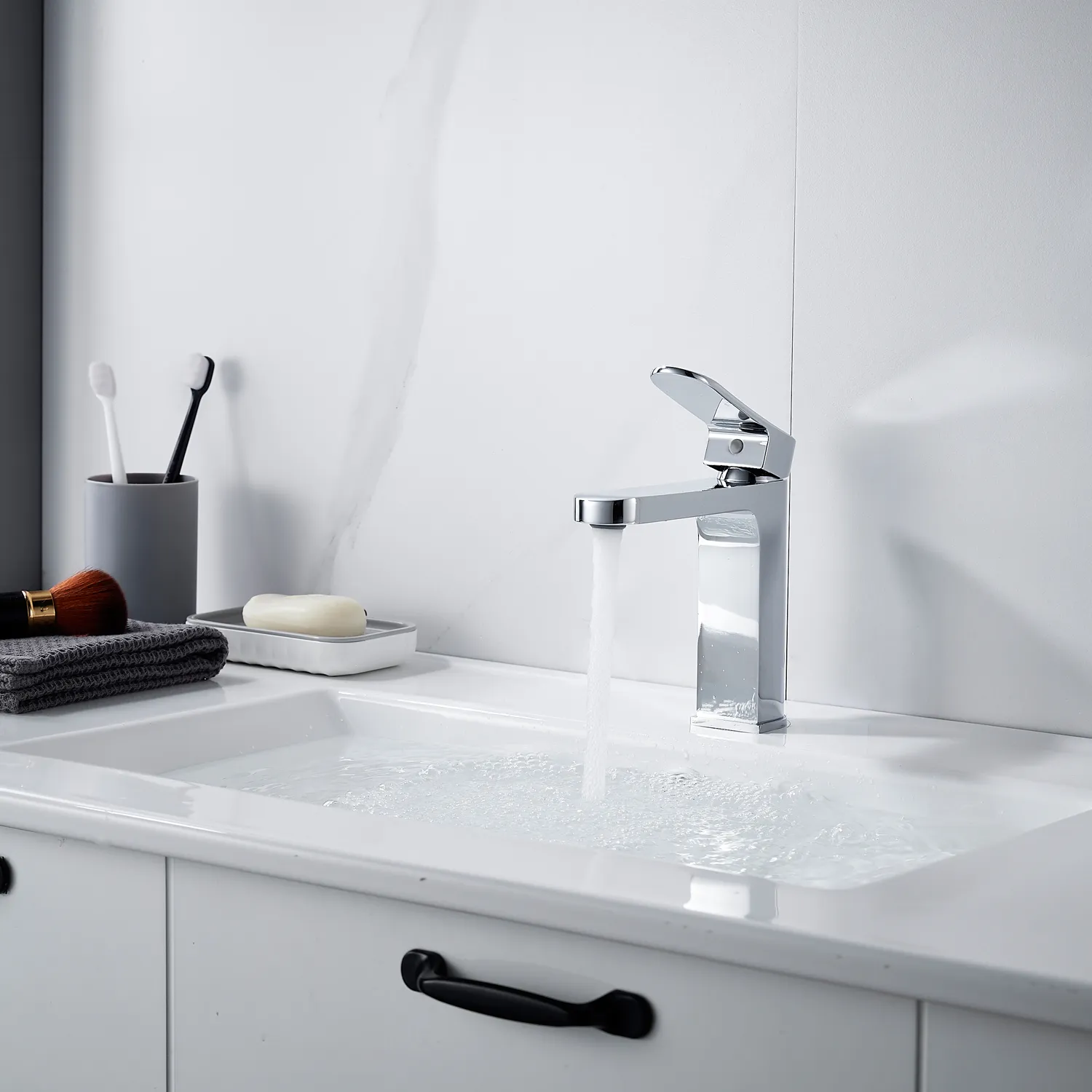 Смеситель для раковины Shevanik S4501, хром