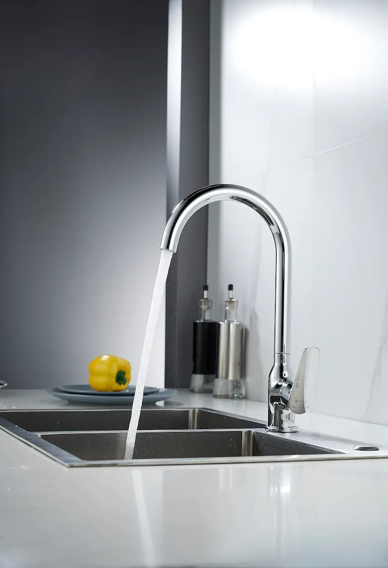 Смеситель для кухни Knotlor KN-51, хром