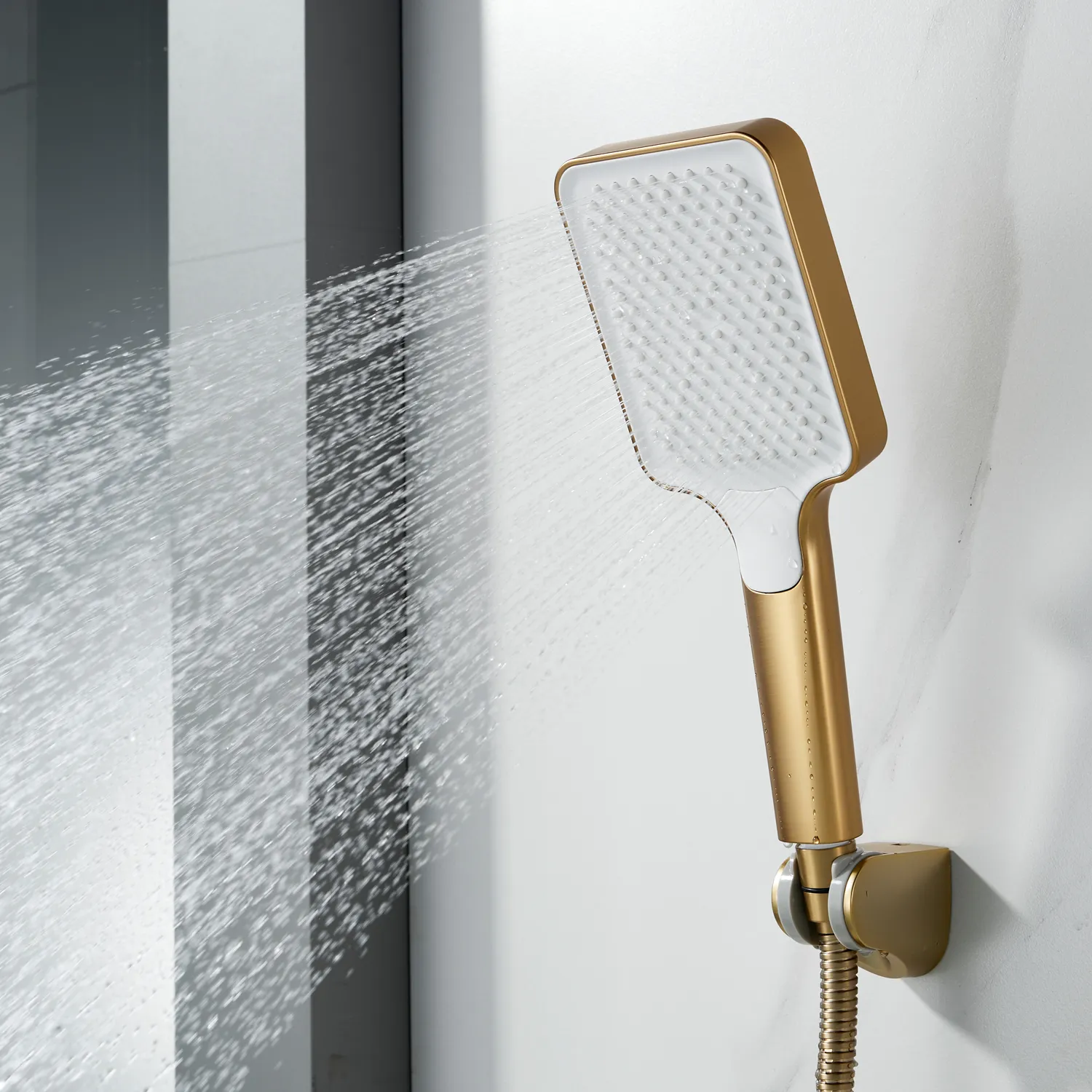 Смеситель для ванны Shevanik S9952G, золотой сатин