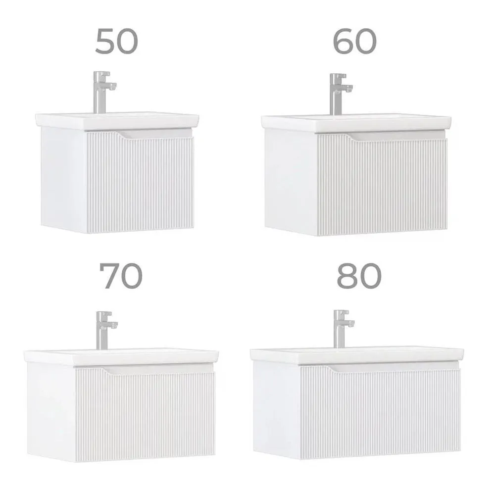 Тумба с раковиной подвесная VIGO Neo 339-com, 60 см