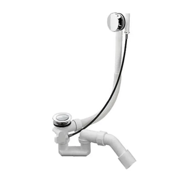 Слив-перелив Aquatek п/автомат WIRQUIN для ванны с внешним кабелем L=700 мм регулируем.сифоном, вентиль и клапан латунь хром ST-0000010