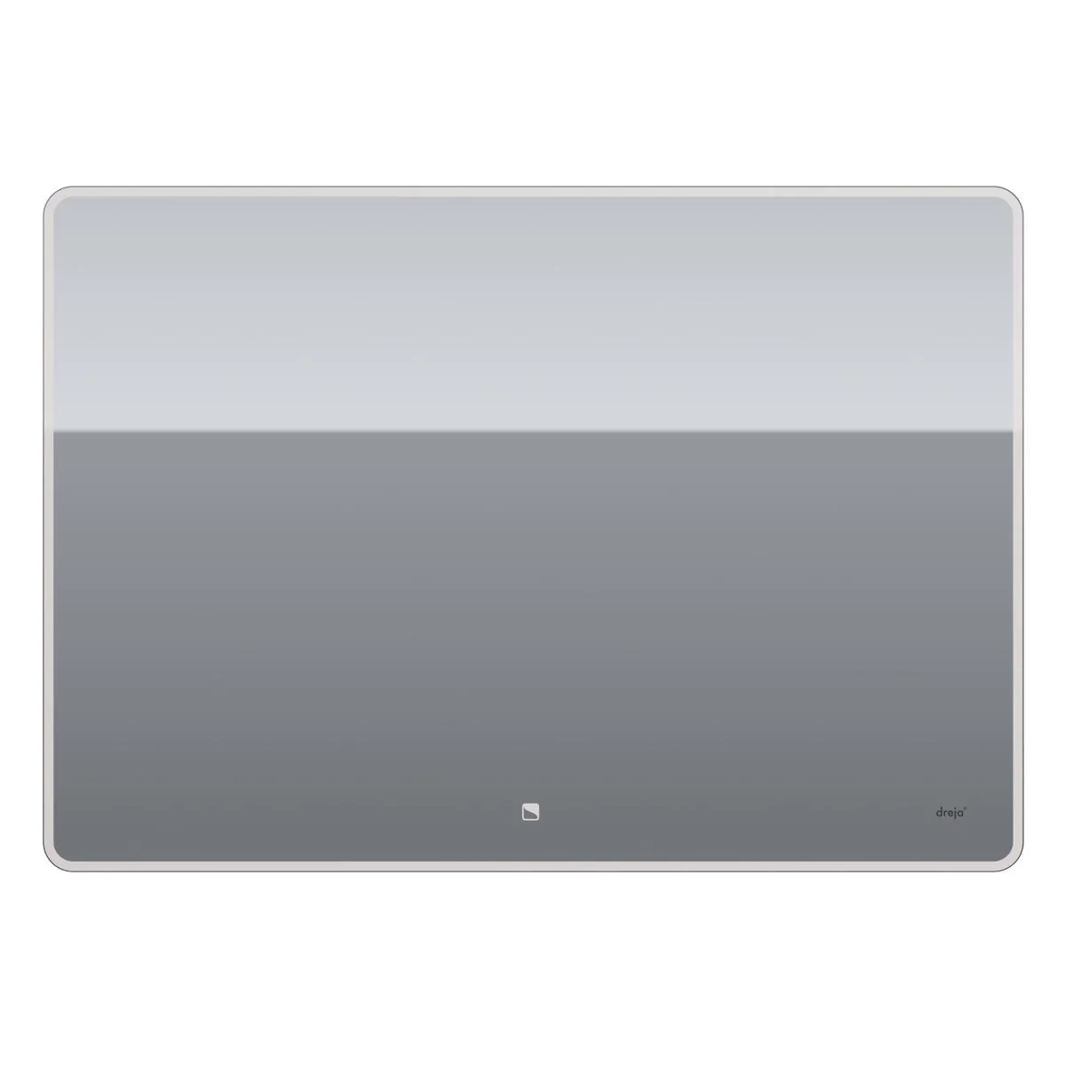 Зеркало Dreja Point 100x70 см, белый