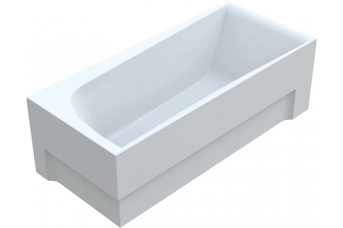 Ванна акриловая левосторонняя Vayer BOOMERANG Гл000010853, 190x90