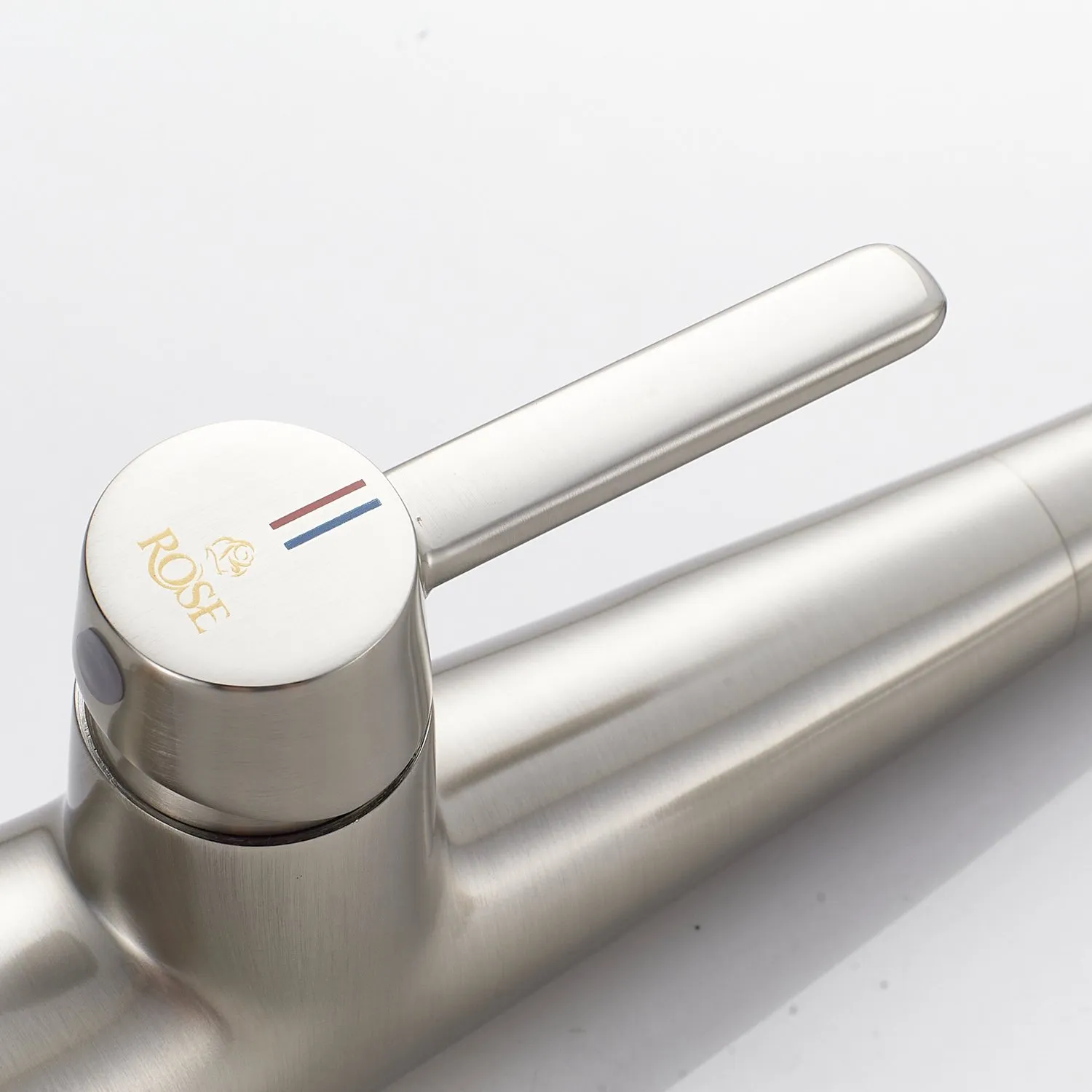 Смеситель для кухни с гибким изливом и режимом "душ" Rose R213L, сатин