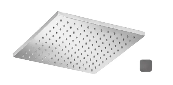 Верхний душ Almar Shower Heads with arm, 303х303, Gun Metal Brushed PVD (E044039.GM)