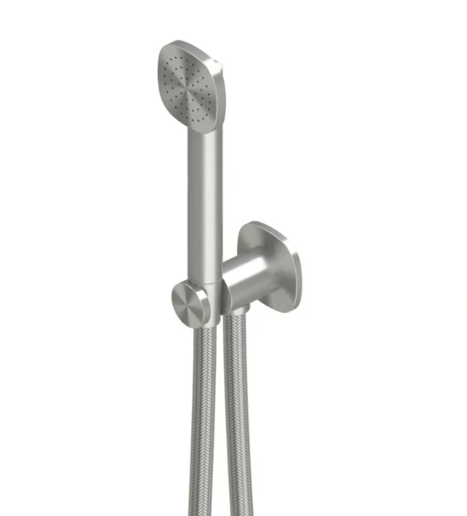 Ручной душ Quadro design SUPER, 58, сталь брашированная (22 66 AS)