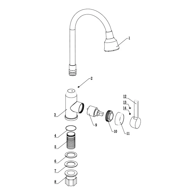 Смеситель для кухни Fmark FS8266H-04