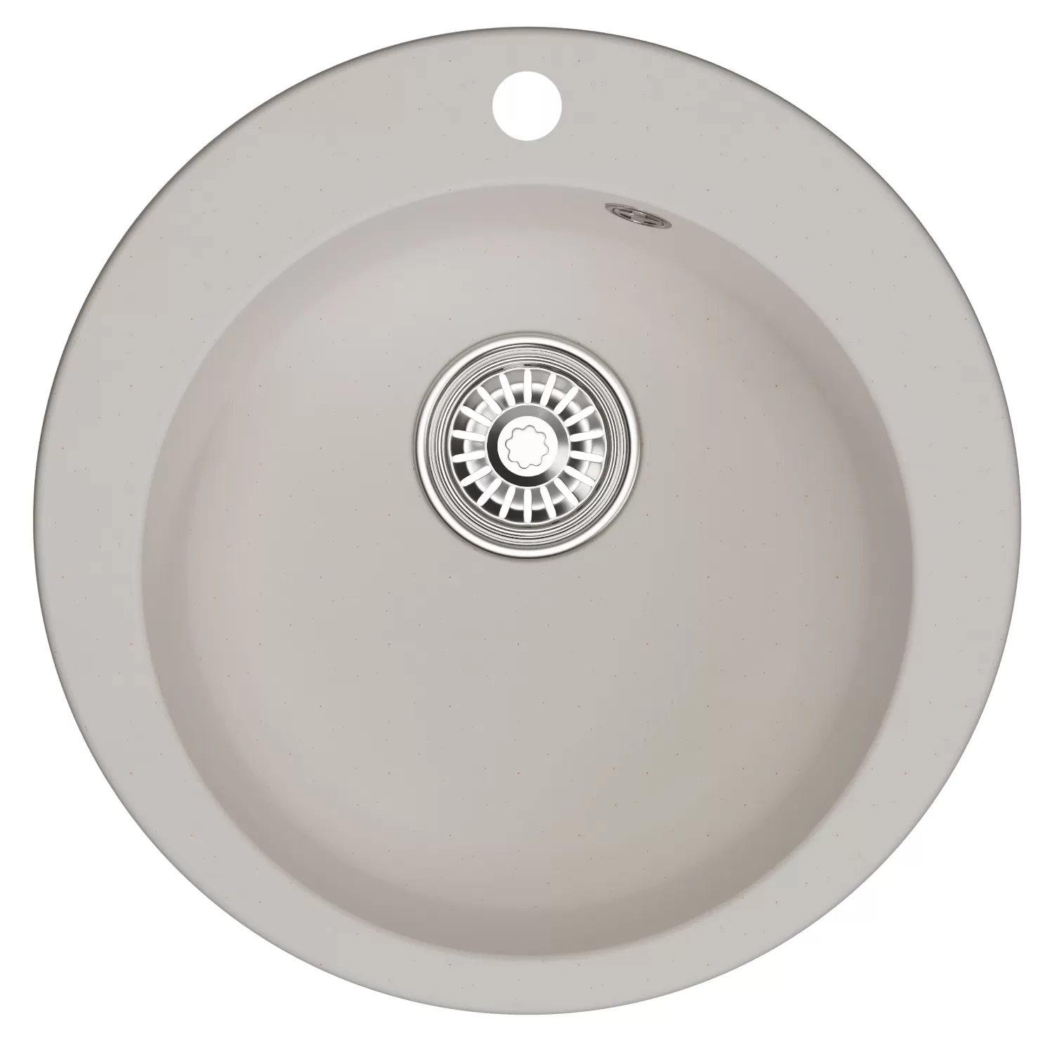 Мойкa MIXLINE ML-GM13 круглая  белая (331) 495мм (глуб. чаши 200) NEW (551894)