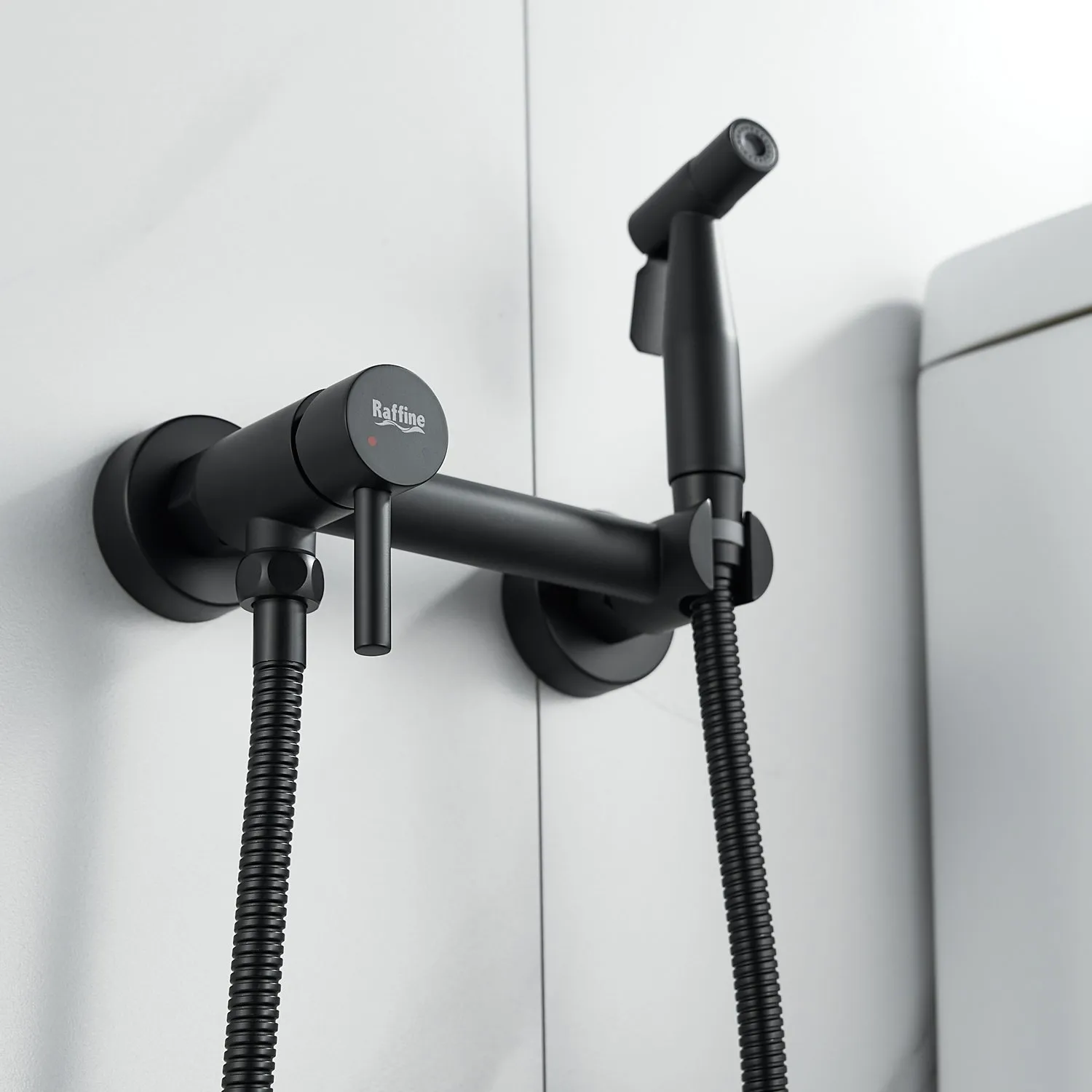 Гигиенический душ со смесителем Raffine F207H, черный