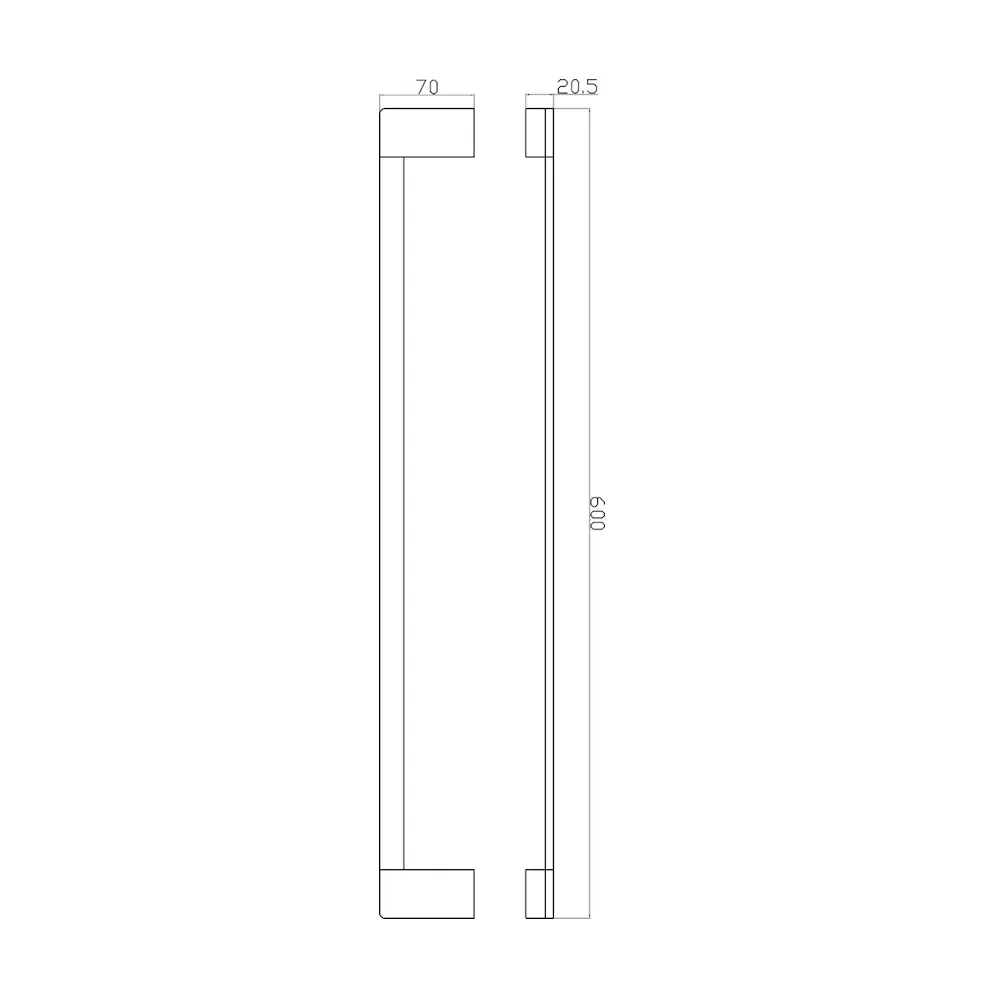 Полотенцедержатель Rav Slezak NIL NLA0701/50MGL, серый металлик глянцевый
