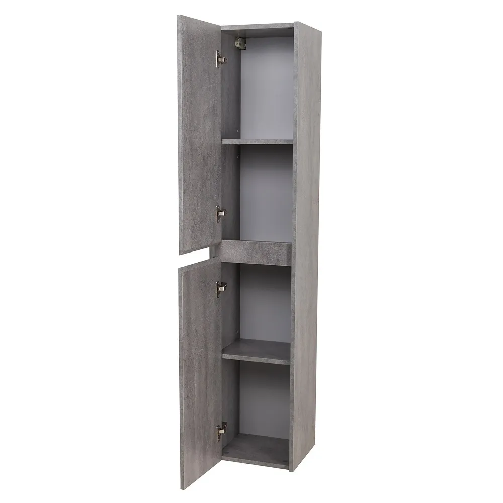 Шкаф подвесной BelBagno Kraft 330х1600х300 мм, Cemento Grigio (KRAFT-1600-2A-SC-CG-L)